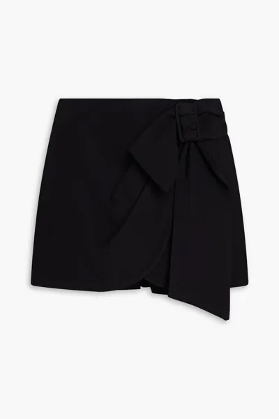 Креповые шорты с эффектом юбки Redvalentino, черный