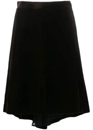 Yves Saint Laurent Pre-Owned юбка 1990-х годов с удлиненной вставкой сзади