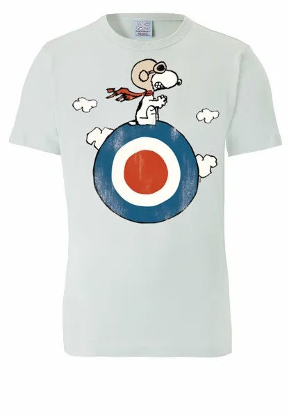 Футболка Logoshirt Peanuts Snoopy Pilot, светло-синий