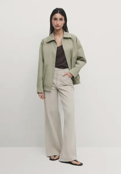 Бомбер Massimo Dutti, цвет light green