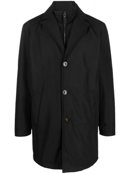 Canali многослойное пальто, черный