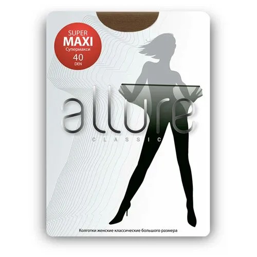 Колготки  ALLURE ALLURE. Колготки женские ALL SUPERMAXI 40, 40 den, размер 6, бесцветный