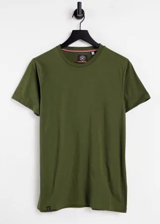 Облегающая футболка цвета хаки Le Breve-Зеленый цвет