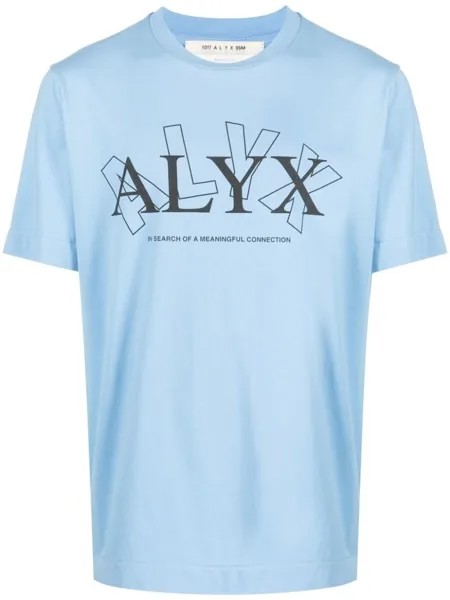 1017 ALYX 9SM футболка с логотипом, синий