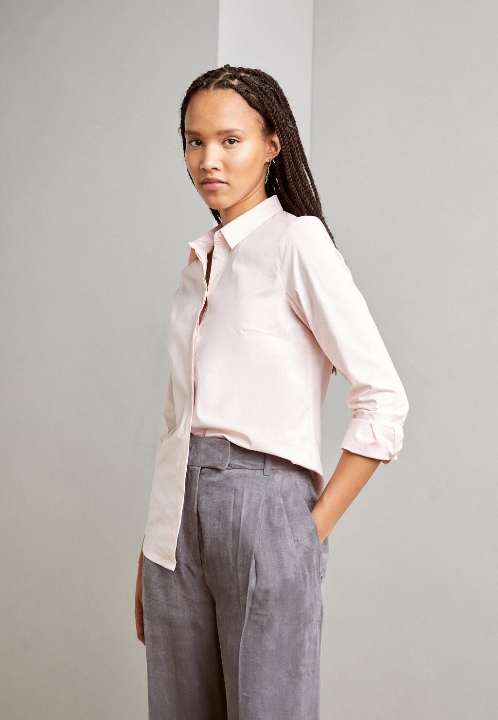 Рубашка Basic Esprit, цвет light pink