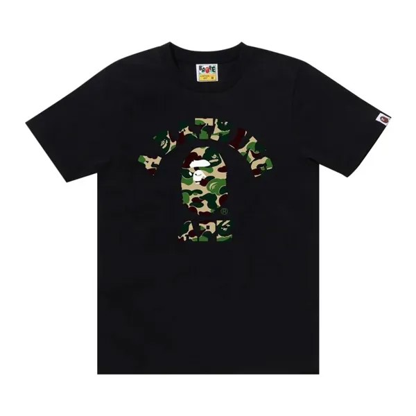 Футболка BAPE ABC Camo College Tee, цвет Black/Green