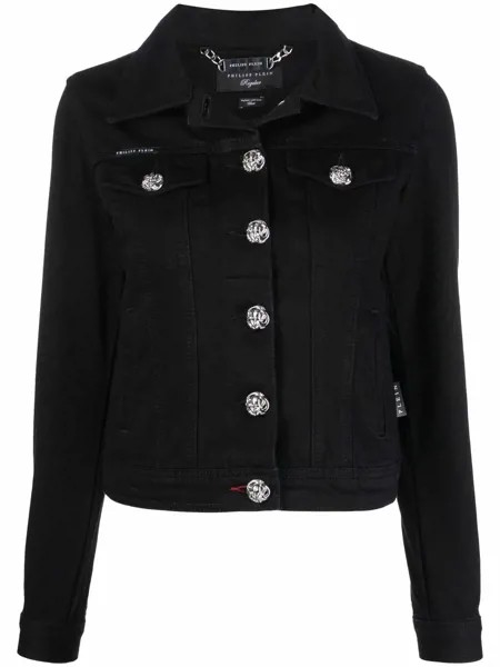 Philipp Plein джинсовая куртка с логотипом