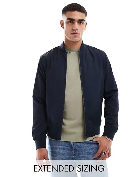 Легкий темно-синий бомбер ASOS DESIGN