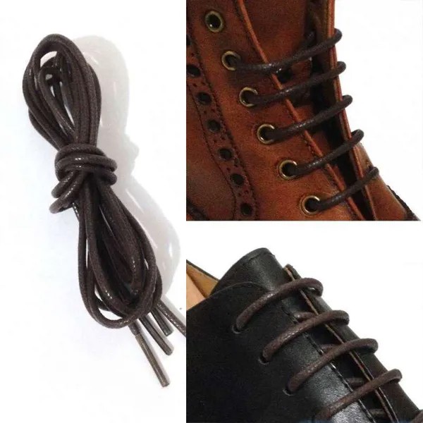 Круглый вощеный шнур шнур шнурки Оксфорд Холст Кроссовки Брог Обувь String 70/80/100Cm