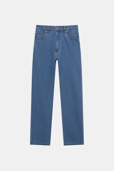 Джинсы мужские Pull&Bear PUL550683648 синие 46 EU. Доставка из-за рубежа.