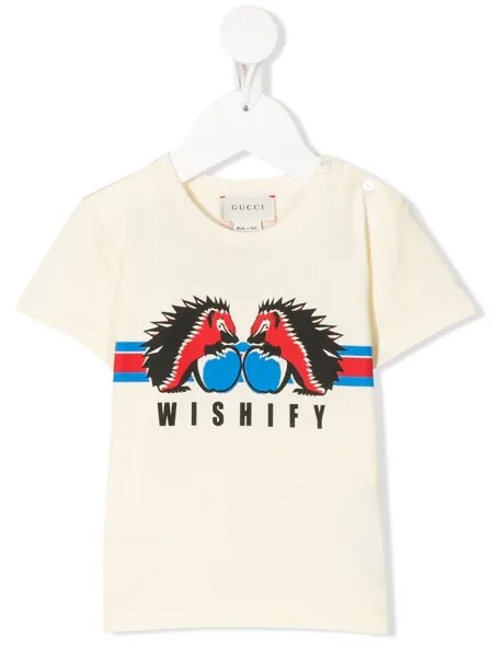 Gucci Kids футболка с принтом Wishify