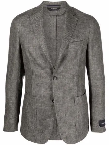 Z Zegna льняной однобортный пиджак
