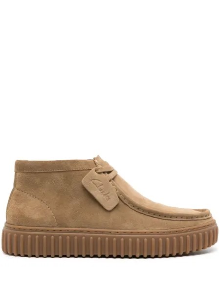 Clarks замшевые топсайдеры Torhill, нейтральный цвет