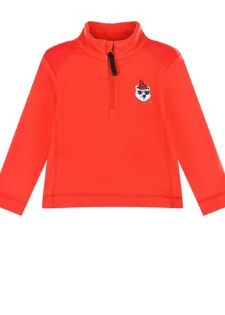 Красная флисовая толстовка с вышивкой Poivre Blanc