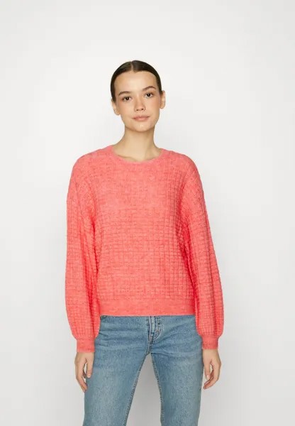 Свитер Vero Moda Vmelisa Ls O-Neck Ga Ep, меланж персиковый джорджия