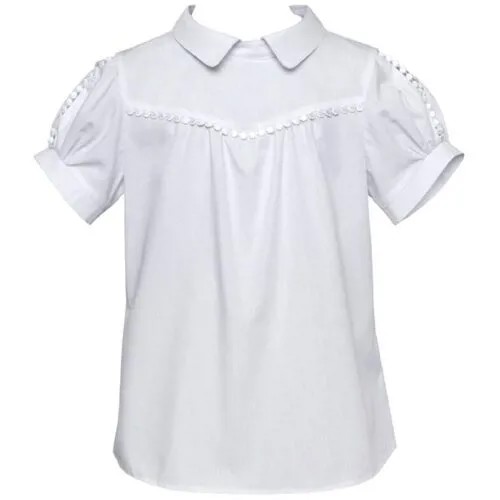 Школьная блуза SLY, размер 140, белый