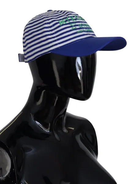 DOLCE - GABBANA Шляпа Бейсбольная кепка Mykonos сине-белые полосы s. 56 / XS 280 долларов США