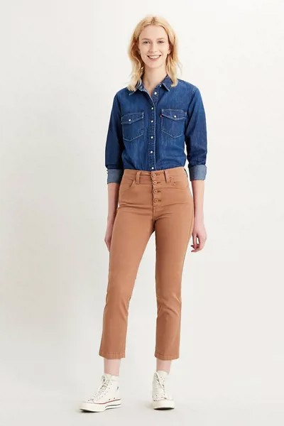 Брюки женские Levi's 5573900040 коричневые 44 RU