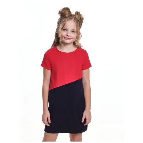 Платье Mini Maxi, размер 128, красный, синий