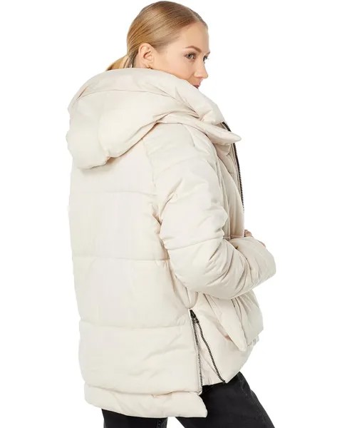 Пуховик Avec Les Filles Water-Resistant Cropped Puffer, цвет Buff