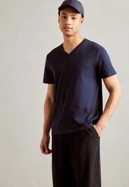 Базовая футболка V-NECK REGULAR FIT Esprit, цвет navy