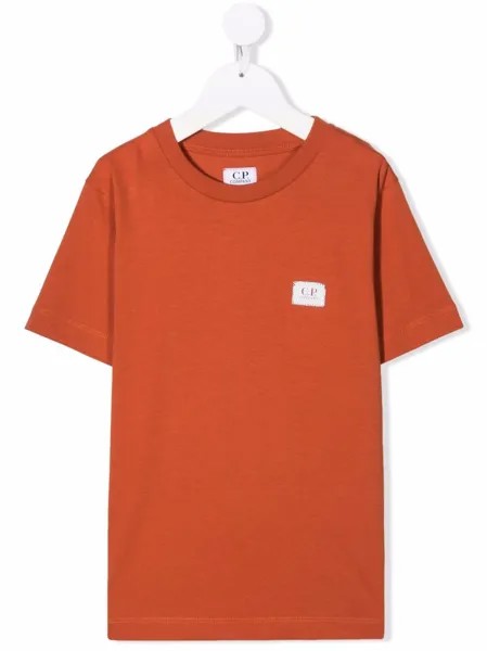 C.P. Company Kids футболка с нашивкой-логотипом