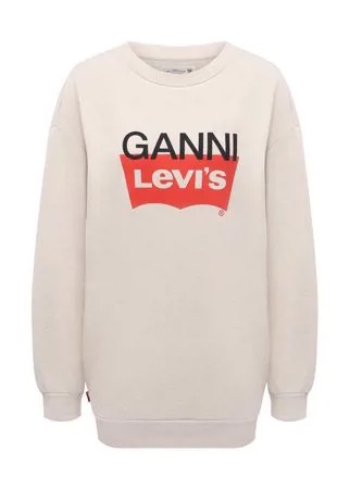 Хлопковый пуловер Ganni x Levi's Ganni