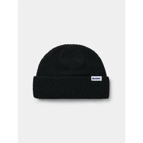 Шапка бини Butter Goods Wharfie Beanie, размер OneSize, черный