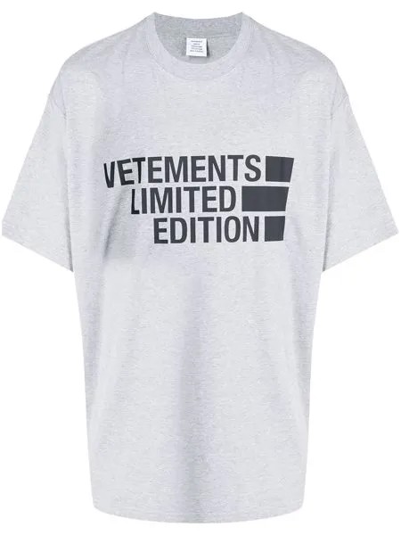 VETEMENTS футболка с логотипом