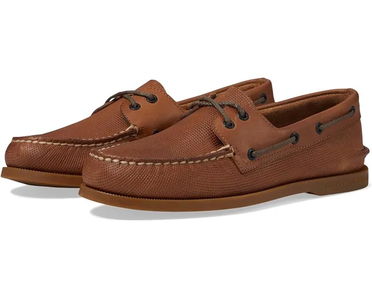 Оксфорды Sperry Authentic Original 2-Eye Seasonal, цвет Tan Debossed