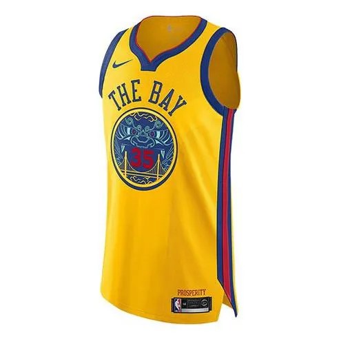 Майка Nike NBA Golden State Warriors Kevin Durant City Version Durant AU Jersey Yellow, желтый