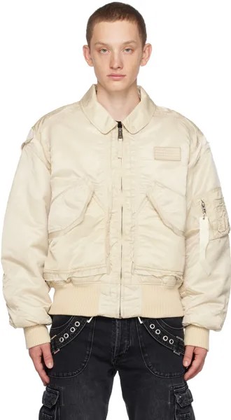 Бежевый бомбер Alpha Industries & KEINEMUSIK Edition MISBHV