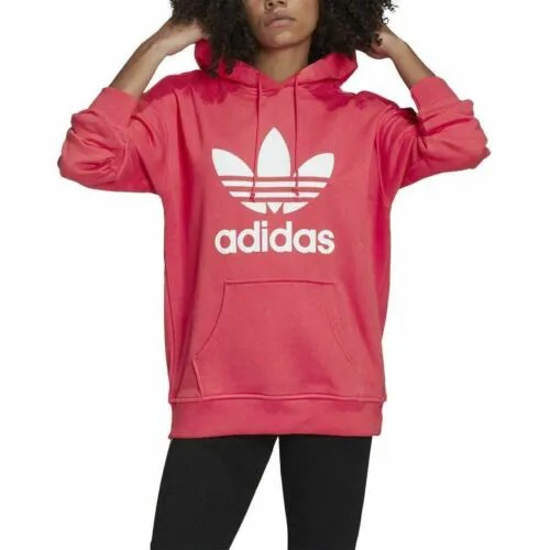 [GD2439] Женская толстовка с капюшоном Adidas Originals Adicolor Trefoil