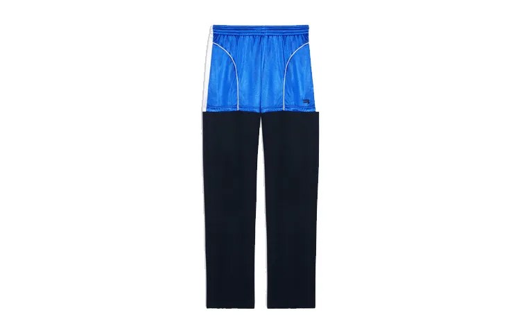 Balenciaga Мужские трикотажные спортивные штаны, цвет Blue