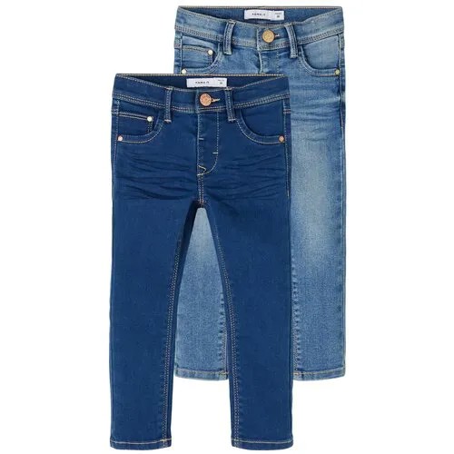 Name it, брюки для девочки (2ШТ В наборе), Цвет: синий, размер: 98