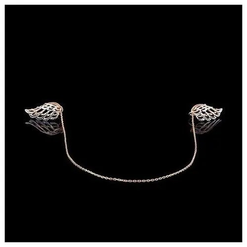 PLATINA jewelry Золотая брошь без камней с алмазной гранью 04-0123-00-000-1110-04