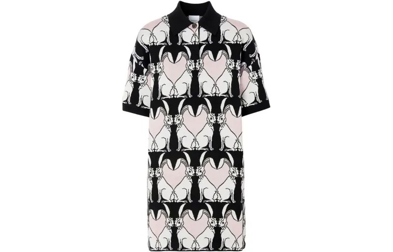 Burberry Женские шорты-платье с рукавами, цвет Black