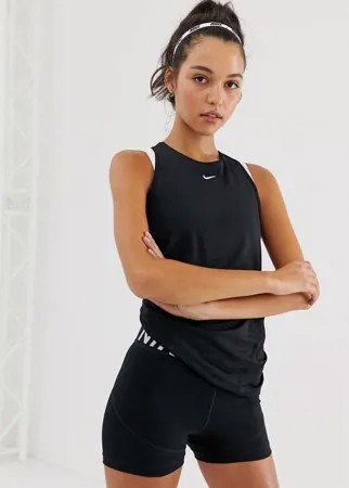 Черный топ Nike Pro Training