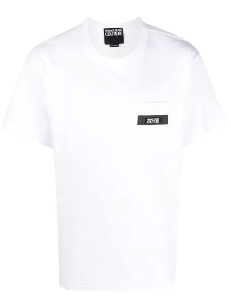 Versace Jeans Couture футболка с нашивкой-логотипом, белый