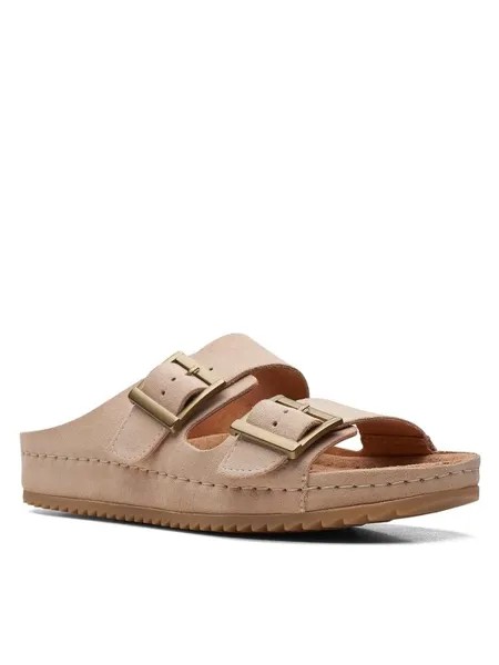 Шлепанцы женские Clarks Brookleigh Sun 26170486 бежевые 39 EU