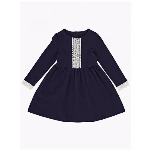 Платье для девочек Mini Maxi, модель 6702, цвет синий, размер 116