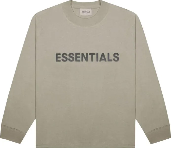 Футболка Fear of God Essentials Long-Sleeve T-Shirt 'Olive', загар