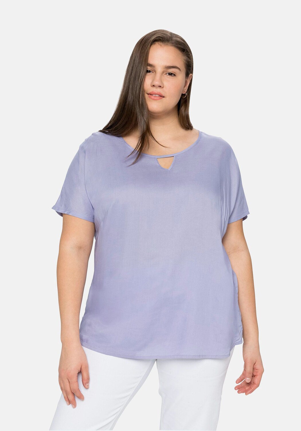 Туника из мягкой струящейся вискозы sheego, цвет Mittelblau