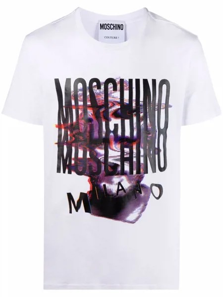Moschino футболка Artwork с принтом