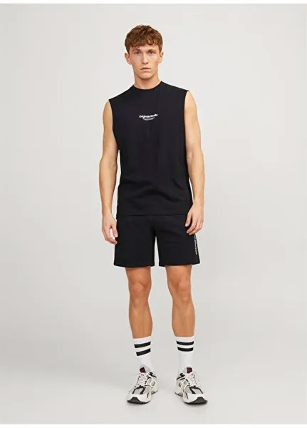 Черные мужские спортивные шорты стандартного кроя JPSTGALE SWEAT SHORTS NAF Jack & Jones, черный