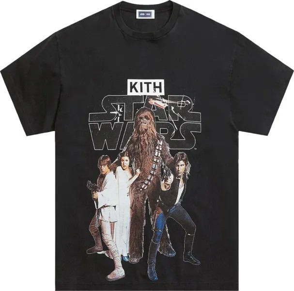 Футболка Kith For Star Wars Classic Vintage Tee 'Black', черный