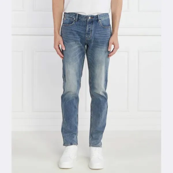 Джинсы узкого кроя j75 Emporio Armani, синий