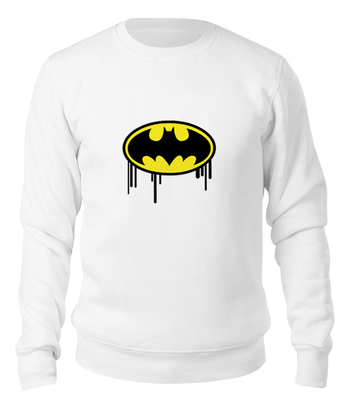Свитшот унисекс Printio Бэтмен (batman) белый 2XL