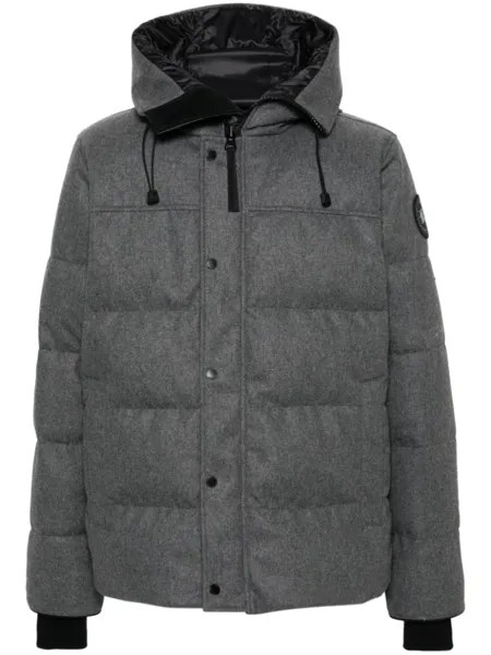 Canada Goose пуховик MacMillan с логотипом, серый