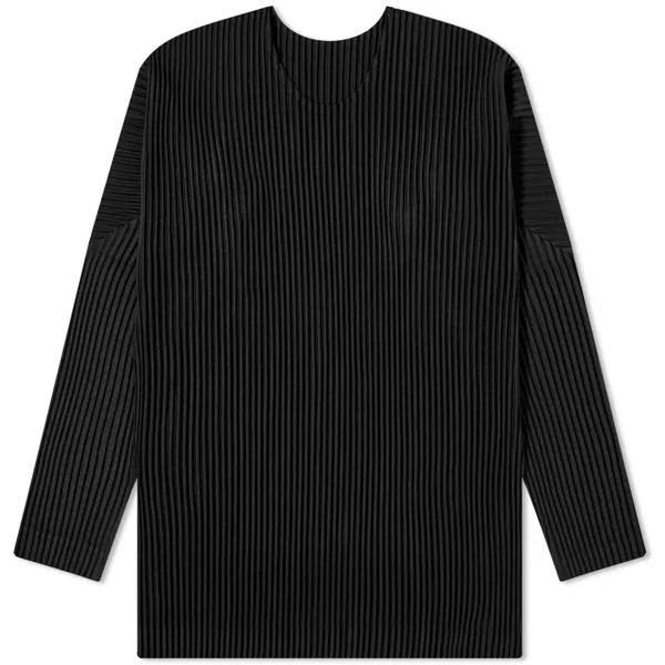 Футболка Homme Plissé Issey Miyake Pleated Long Sleeve, черный